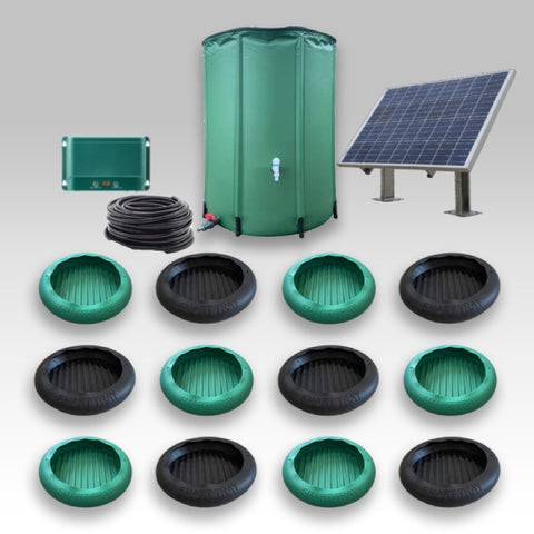 Smart Tray 12 kit outdoors with solar panel